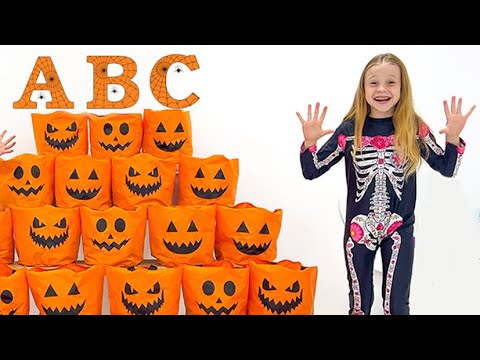 Nastya and a friend play a funny alphabet