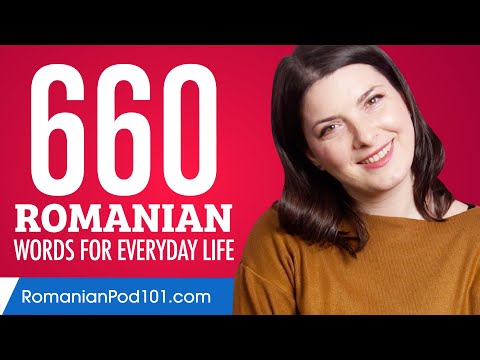 660 Romanian Words for Everyday Life - Basic Vocabulary #33