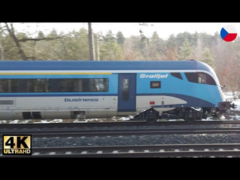 Czech Railways Railjet train Vindobona with CityElefant in 4k Czech Republic