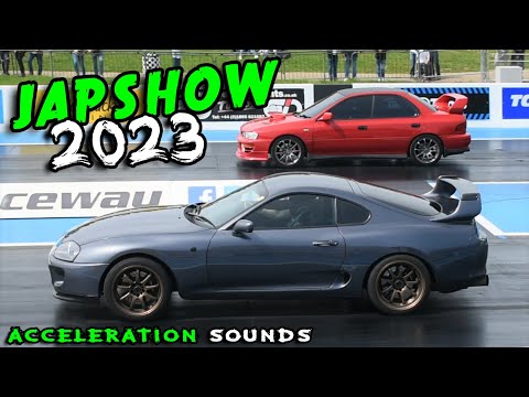 JAPSHOW 2023, JDM Acceleration, Exhaust Sounds, SANTAPOD RACEWAY.