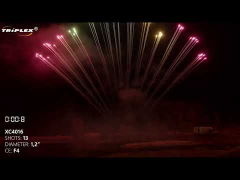 FAJERWERKI XC4016 LINE 1 13S 1 2” V TRIPLEX FIREWORKS