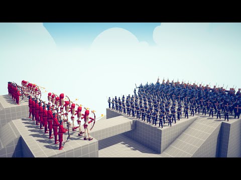 FIRE & FIREWORK ARCHERS BRIDGE DEFENSE - Totally Accurate Battle Simulator TABS