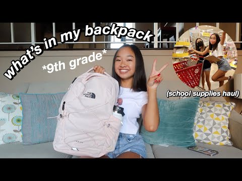 WHAT'S IN MY BACKPACK 2020 (school supplies haul) *9th grade* | Nicole Laeno