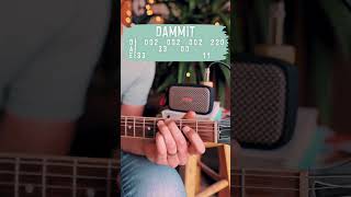 Dammit Blink-182 Guitar Tutorial // Dammit Guitar Lesson #shorts