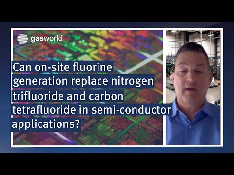 On-site fluorine generation replacing NF3 and CF4 in semi conductor applications