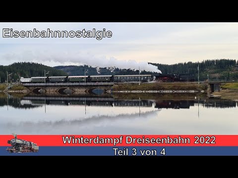 2022 Winterdampf auf der Dreiseenbahn mit 23 058 Teil 3 von 4
