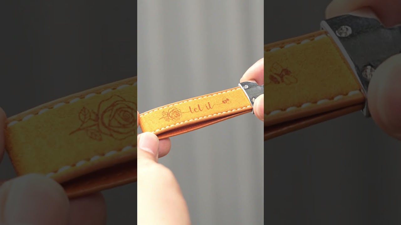 Easy DIY Leather Key Chain with - SCULPFUN C1 Mini Laser Engraver  #sculpfun #diy #leather