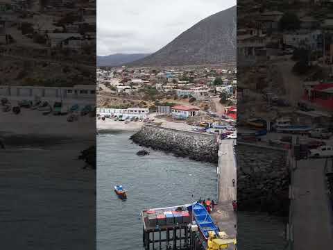 Caleta de hornos comuna de la higuera #chiledrone #coquimbochile #lahiguera #regiondecoquimbo