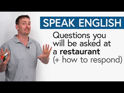 在餐廳可能會被問到的問題（以及如何回答） (Questions You Might Be Asked at a Restaurant (+ how to answer))