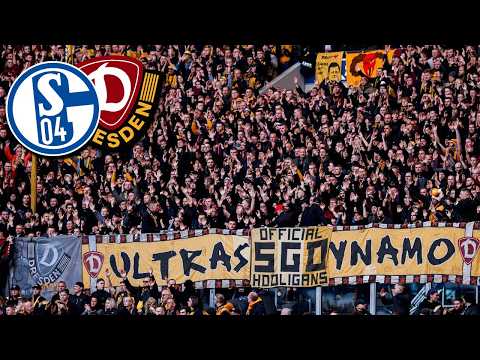 Dynamo Dresden Fans in Gelsenkirchen | FC Schalke - Dynamo Dresden 2:2