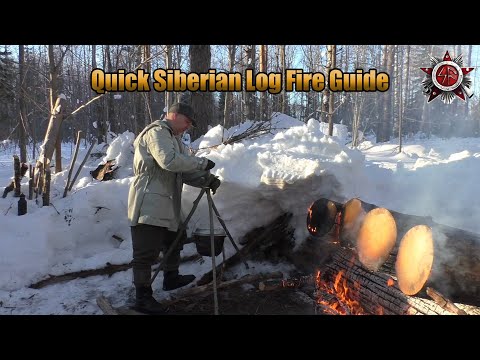 Siberian Survival Skills: Mastering Fire in Extreme Cold! #survival