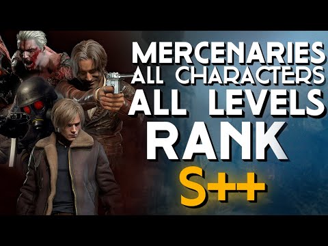 Rank S++ All Characters || Resident Evil 4 Remake The Mercenaries