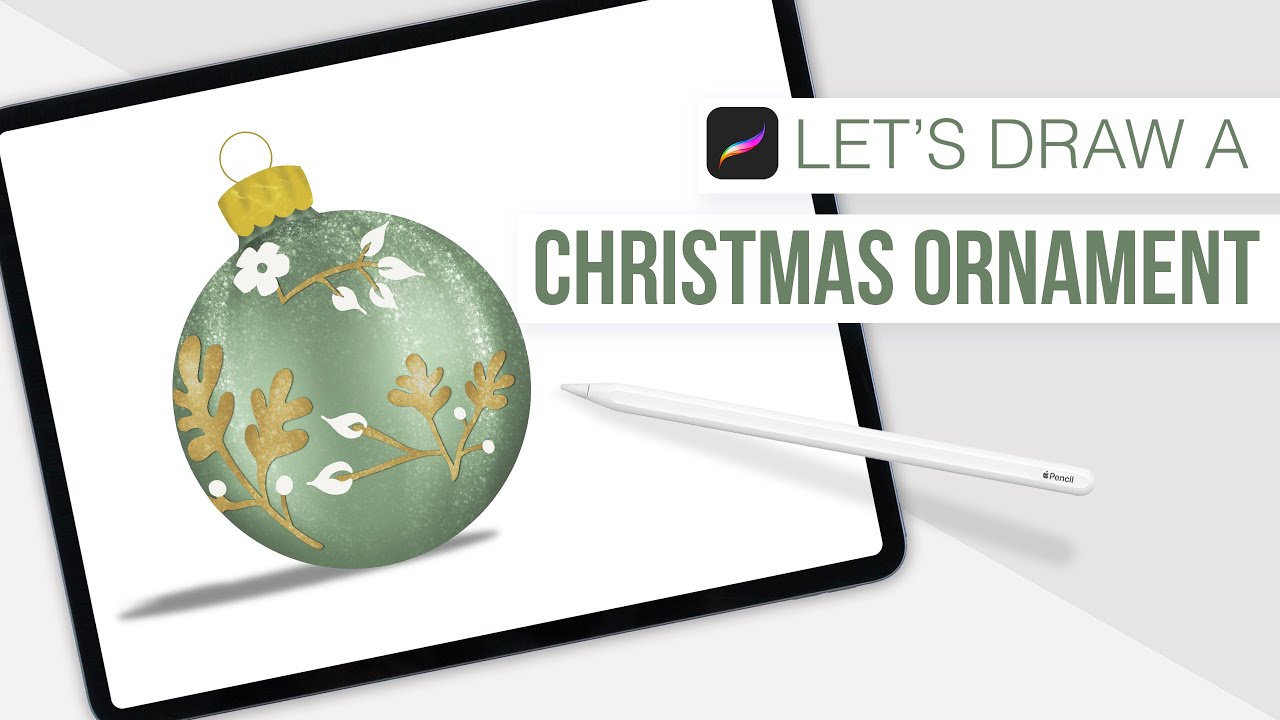 How to Draw a Christmas Ornament in Procreate