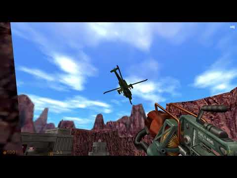 Half life: downing a helicopter with the Tau cannon