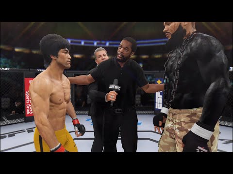 Bruce Lee vs. Blackwork Tattoo Bodybuilder - EA Sports UFC 4 - Epic Fight 🔥🐲