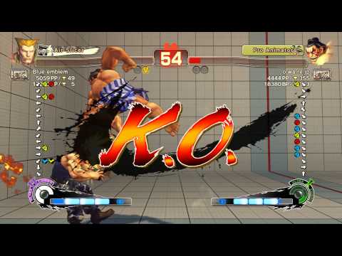 USFIV~ Guile (Blue Emblem) vs.  E.Honda (o wa re jp) HD