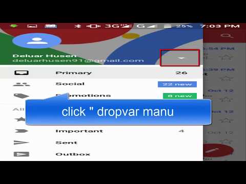 How to sign out G-mail from android phone