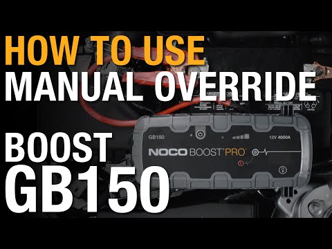 How to use manual override on your NOCO Boost GB150