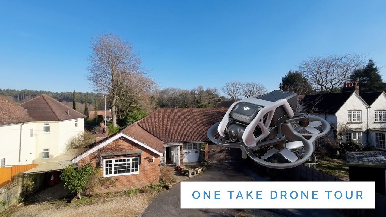 Single take FPV drone fly-through of a property in Grayshott