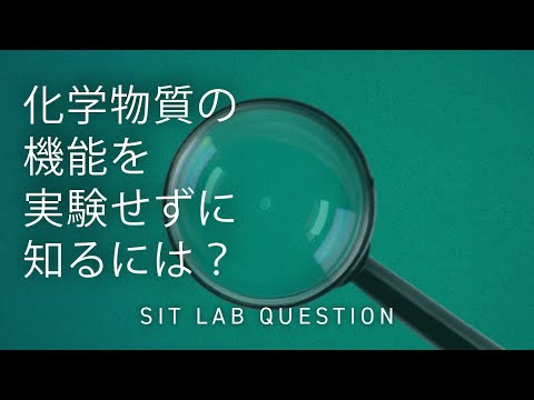 【2分程度で研究室紹介！】化学物質の機能を実験せずに知るには？