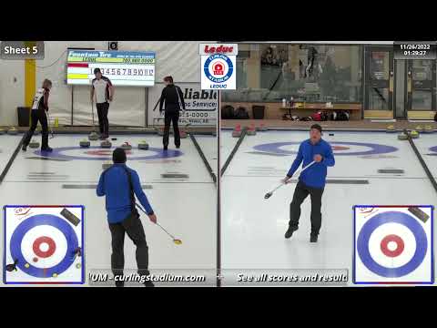 Fellman/Kovalchuk vs. Brown/Hodgson - Draw 4 - Curling Stadium Alberta Curling Series Doubles