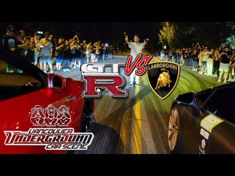 GTR VS LAMBORGHINI STREET RACING