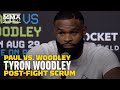 Tyron Woodley Thinks He Beat Jake Paul: ‘We’ve Got To Run It Back’ | Paul vs. Woodley | MMA Fighting