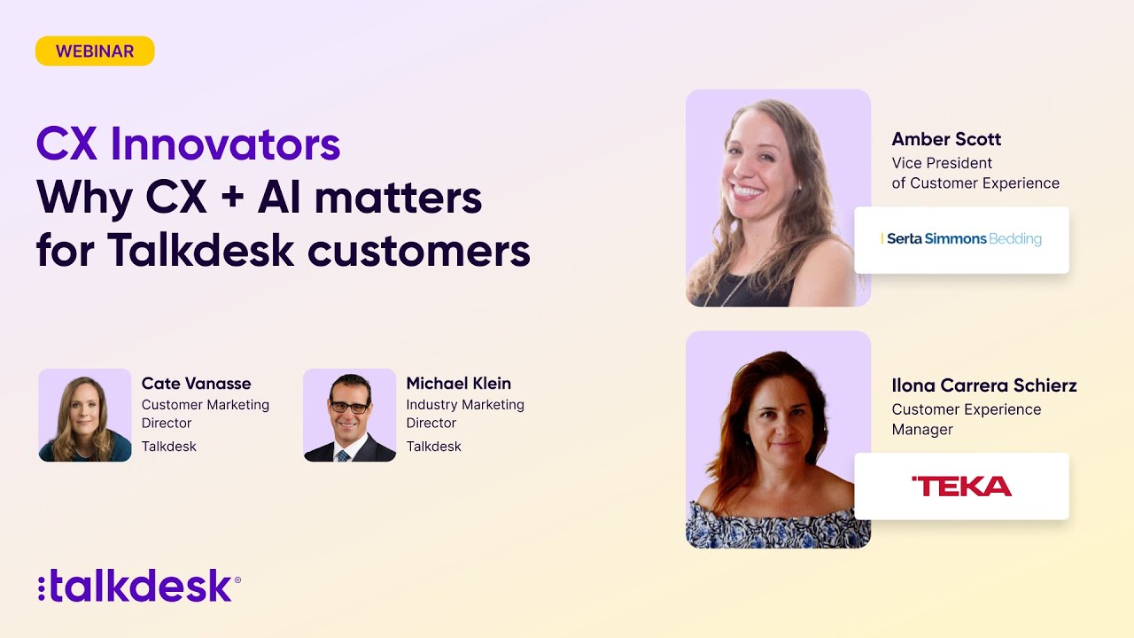 Why CX + AI matters for Talkdesk customers
