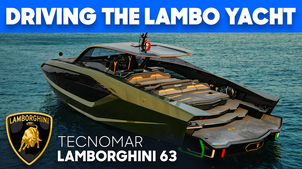 🚀Tested: Best Lamborghini Yacht - FASTER than Conor McGregor’s - Test, Tour & Review