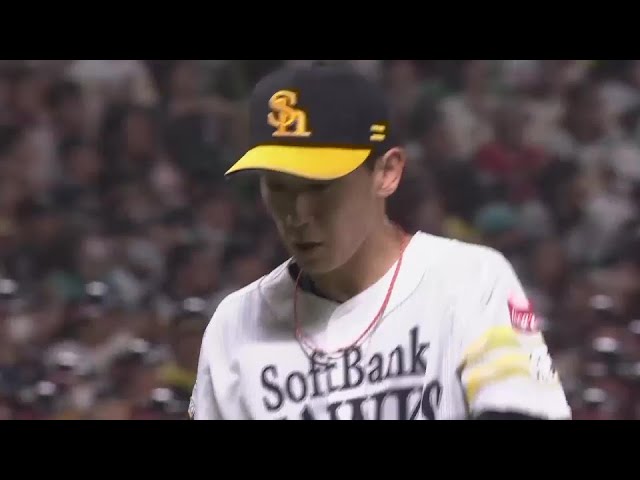 【6回表】先発初勝利へ!! ホークス・大津亮介 6回1失点の好投でマウンドを後続に託す!!  2024年4月4日 福岡ソフトバンクホークス 対 千葉ロッテマリーンズ