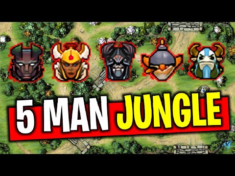 WTF 5 MAN JUNGLE - JUNGLE ONLY CHALLENGE by Goodwin 7.26 | Dota 2