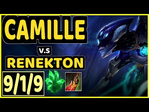 AGRESIVOO (CAMILLE) vs RENEKTON - 9/1/9 KDA TOP CHALLENGER GAMEPLAY - EUW