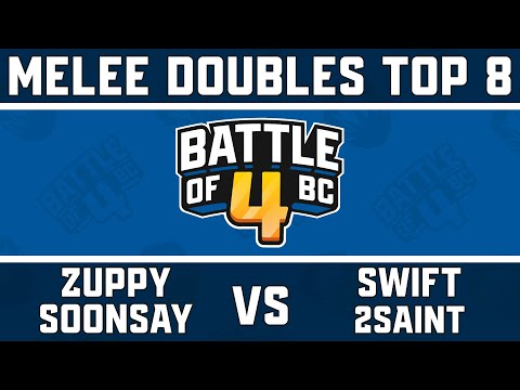 Zuppy/Soonsay vs Swift/2saint - Melee Doubles Top 8 - Battle of BC 4