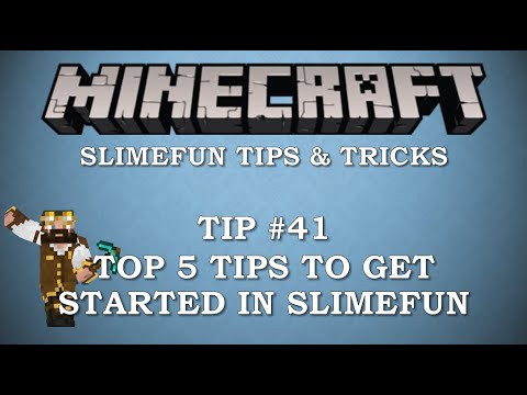 Slimefun Tips & Tricks Ep. #41 - Top 5 Tips To Starting In Slimefun
