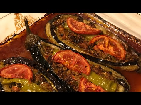 Traditional Turkish STUFFED EGGPLANTS🔝✅-Karnıyarık