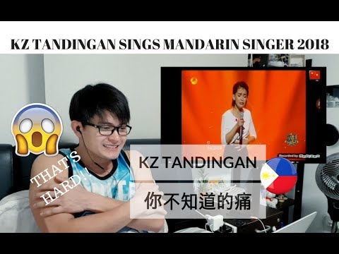 [REACTION] She RANKED 6th | KZ TANDINGAN sings MANDARIN SONG 你不知道的痛 | SINGER 2018 | #JANGReacts