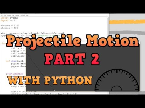 Pygame Tutorial Projectile Motion Part 2