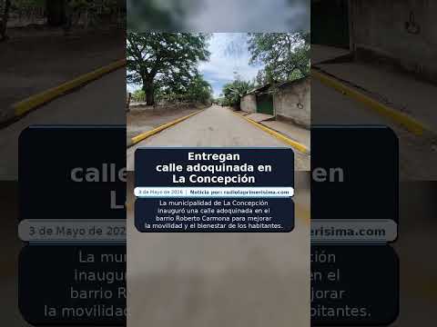Entregan calle adoquinada en La Concepción