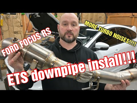 EP:4 Ford Focus RS ETS downpipe Install!!