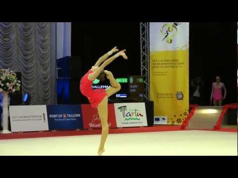 Miss Valentine 2013 FIG RG World Cup 9.2.2013 Clubs Carmel Kallemaa EST (OC)