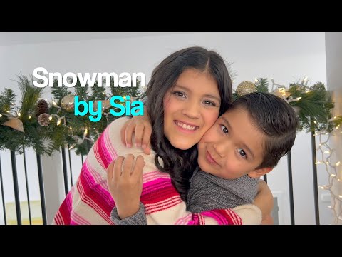 SNOWMAN by Sia | Christy and David | Sibling duo #sia #snowman #cover #christmas #snowstorm