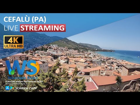 🔴 Cefalù live webcam - Panoramica dalla Rocca