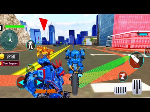 Helicopter Robot Car Game - Bike Robot Games 2021 * Android Gameplay