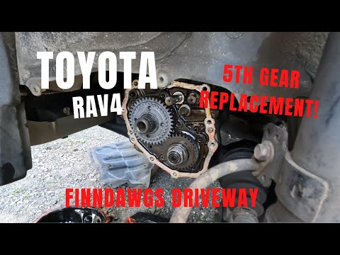 2003 Toyota Rav4 2.4L AWD Fifth Gear Replacement & Gearbox Oil Change