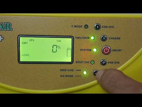 Gamma 3350 function |Enable Disable DG Mode| Enable Disable Grid Charging | Screen Hold #utlsolar