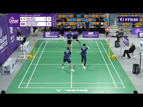 1/8 MD | Joshua MAGEE/Paul REYNOLDS - Philip Illum KLINDT/Mads THOGERSEN | Orléans Masters