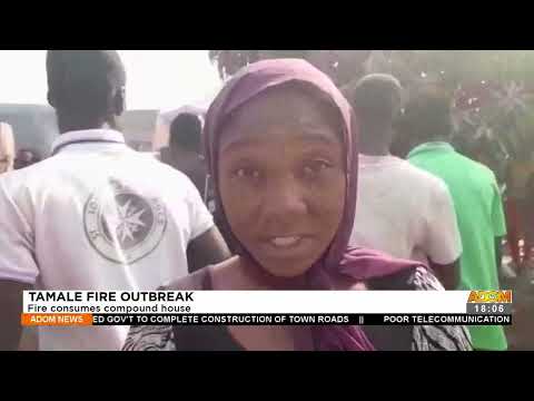 Tamale Fire Outbreak: Fire consumes compound house – Adom TV News (25-1-22)