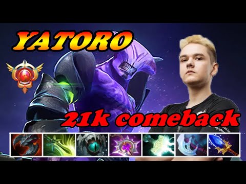 Yatoro Faceless Void full item amazing 21k comeback | 7.33 Immortal Best Ranked Gameplay