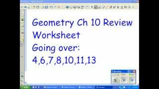 Geometry Chapter 10 Test review