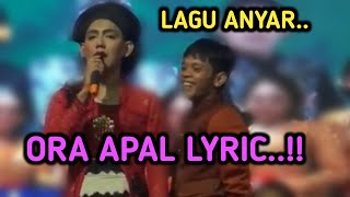 Download lagu PERCIL HENGKI LAGU ANYAR ORA APAL LIRIK mp3